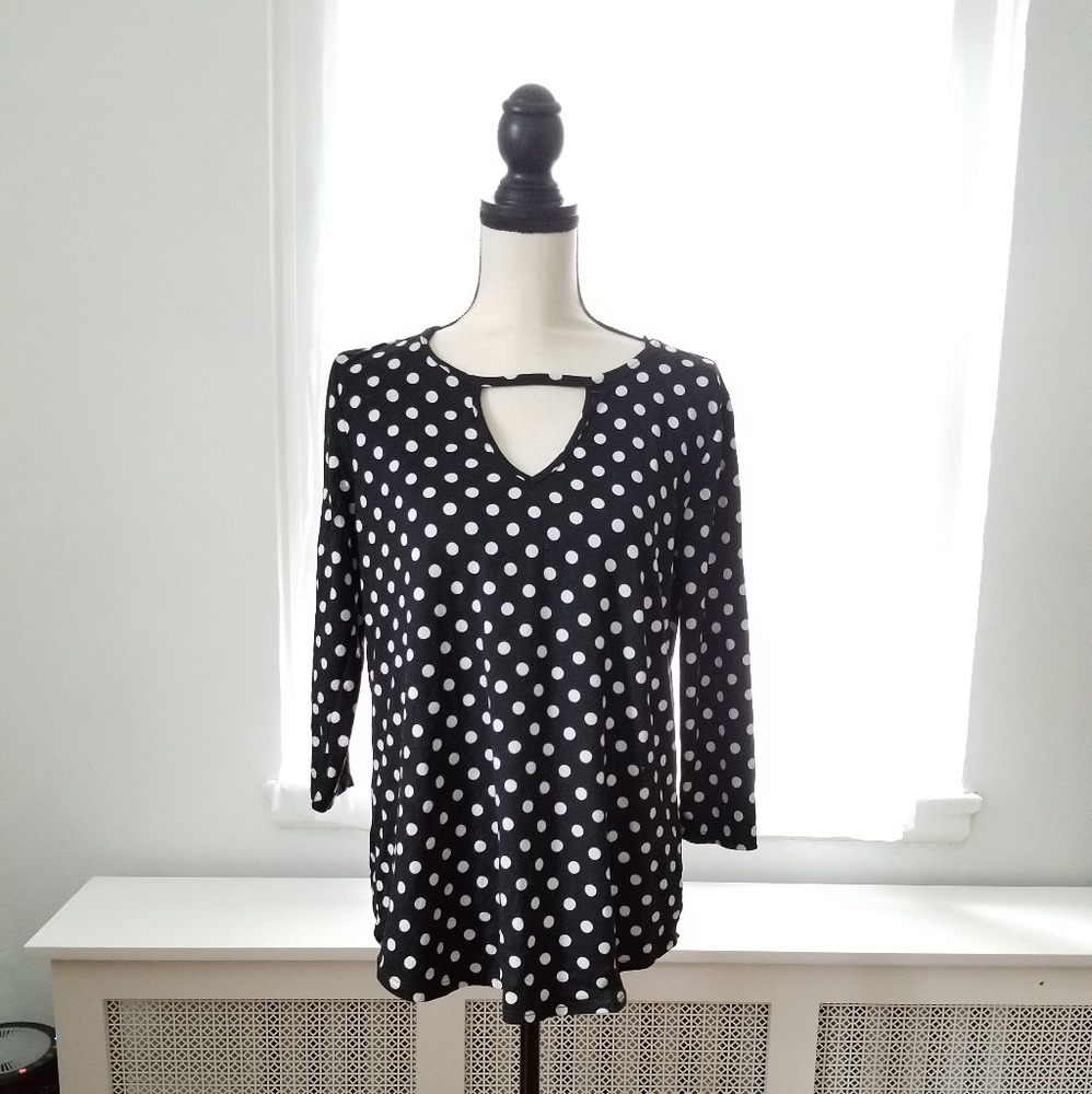 Polka dot blouse